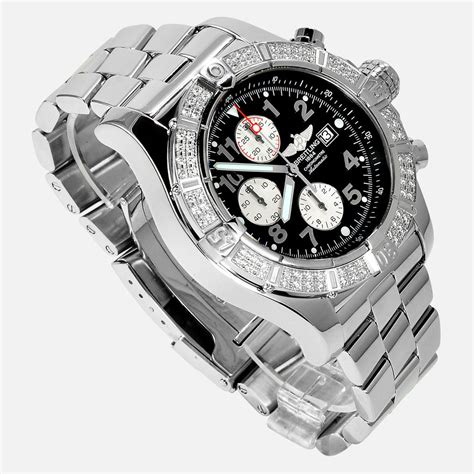 pre owned breitling avenger|super avenger breitling diamond watch.